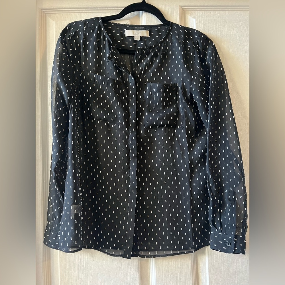 Loft button up blouse - size XS.